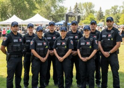 Professional security guards providing safety, patrol, and event security services for Indigenous communities and organizations in Alberta.