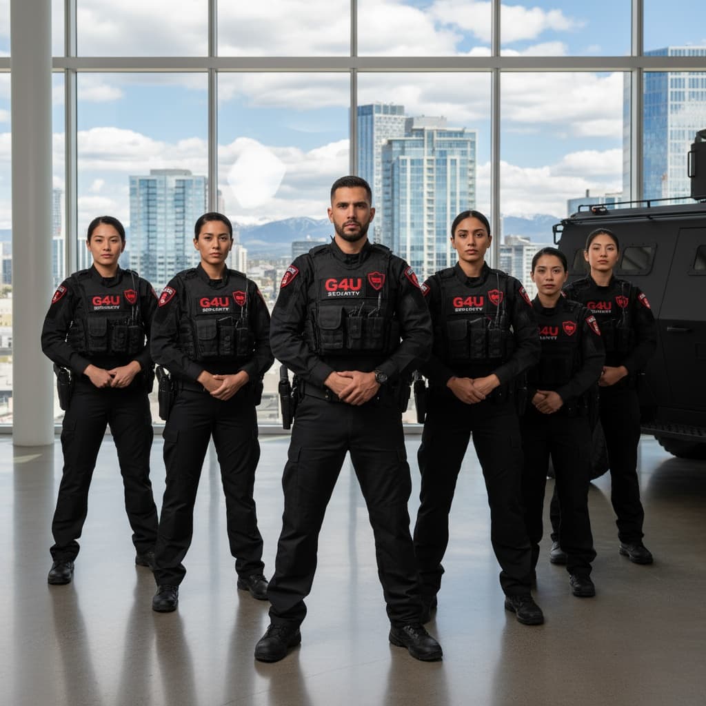 Professional security guard team Calgary G4U Security