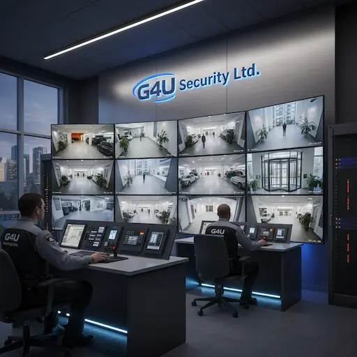 Advanced security monitoring system with 24/7 surveillance protecting condominium residents in Alberta