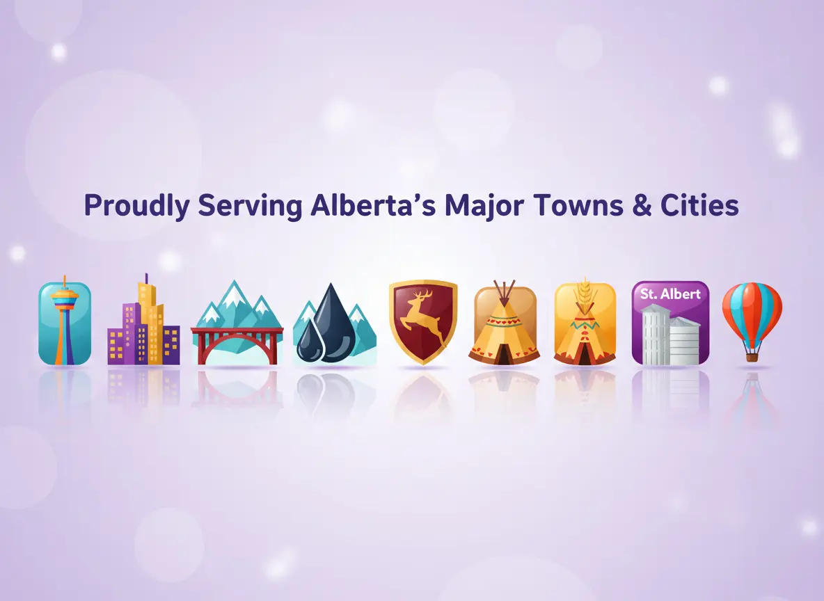 serving alberta's major cities and towns